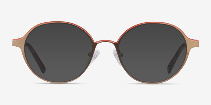 Observer Bronze Acetate, MetalEyeglass Frames from EyeBuyDirect, with Tinted Lenses