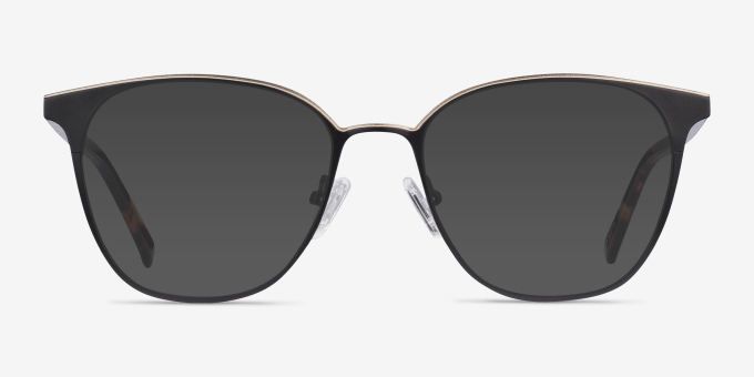Azimut Black Acetate, MetalEyeglass Frames from EyeBuyDirect, with Tinted Lenses