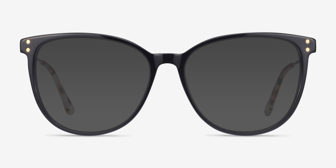 Nebulous Black Acetate, MetalEyeglass Frames from EyeBuyDirect, with Tinted Lenses