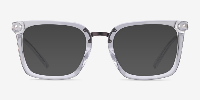 Poise Clear Acetate, MetalEyeglass Frames from EyeBuyDirect, with Tinted Lenses