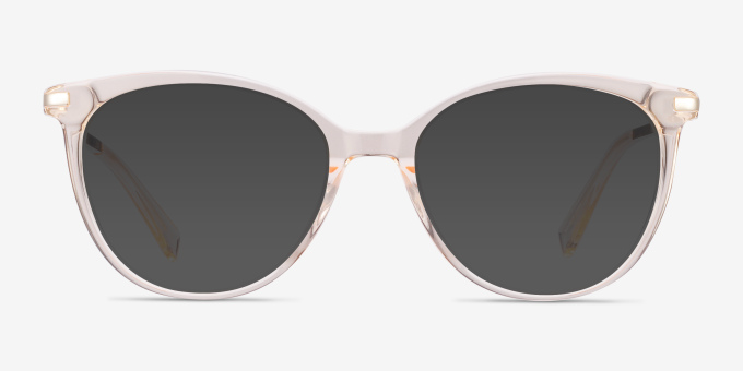 Attitude Clear Melon Acetate, MetalEyeglass Frames from EyeBuyDirect, with Tinted Lenses