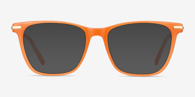 Sebastian Orange Acetate, MetalEyeglass Frames from EyeBuyDirect, with Tinted Lenses