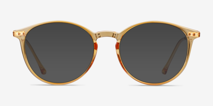 Amity Orange Plastic, MetalEyeglass Frames from EyeBuyDirect, with Tinted Lenses