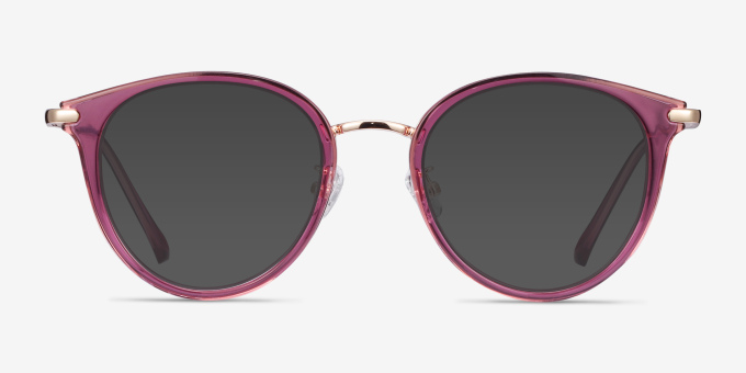 Hollie Cassis Plastic, MetalEyeglass Frames from EyeBuyDirect, with Tinted Lenses