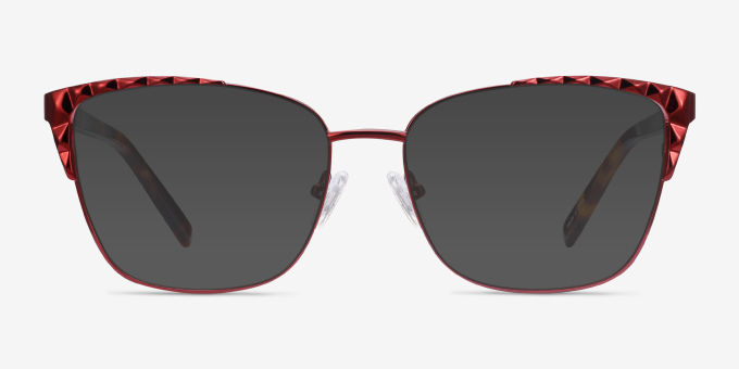 Signora Red Acetate, MetalEyeglass Frames from EyeBuyDirect, with Tinted Lenses