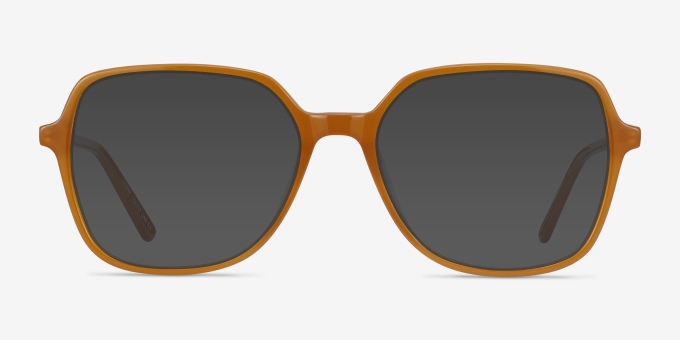 Lenny Mellow Yellow Acetate, MetalEyeglass Frames from EyeBuyDirect, with Tinted Lenses