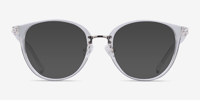 Shelby Clear Acetate, MetalEyeglass Frames from EyeBuyDirect, with Tinted Lenses