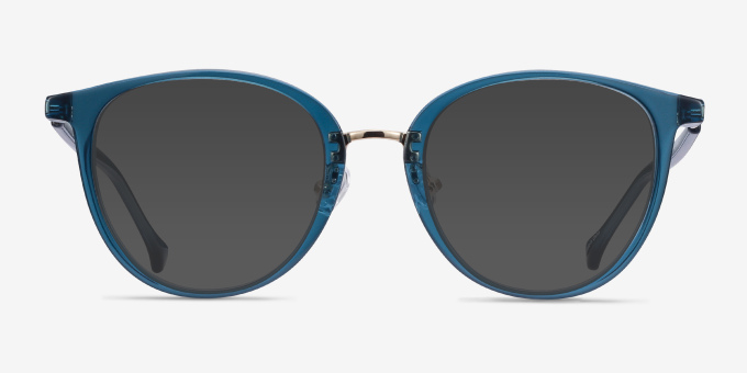 Shelby Round Teal Glasses for Women | Eyebuydirect