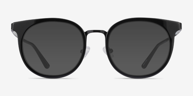 Murphy Black Acetate, MetalEyeglass Frames from EyeBuyDirect, with Tinted Lenses