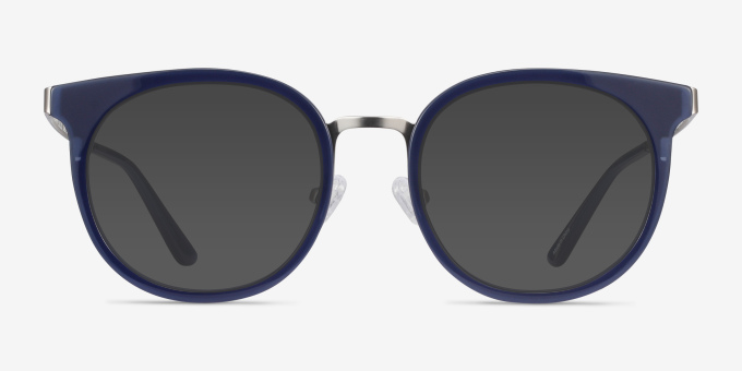 Murphy Navy Acetate, MetalEyeglass Frames from EyeBuyDirect, with Tinted Lenses