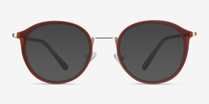 Colman Coffee Acetate, MetalEyeglass Frames from EyeBuyDirect, with Tinted Lenses