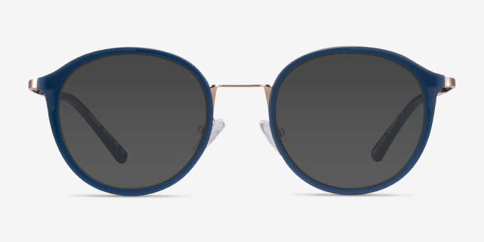 Colman Navy Acetate, MetalEyeglass Frames from EyeBuyDirect, with Tinted Lenses