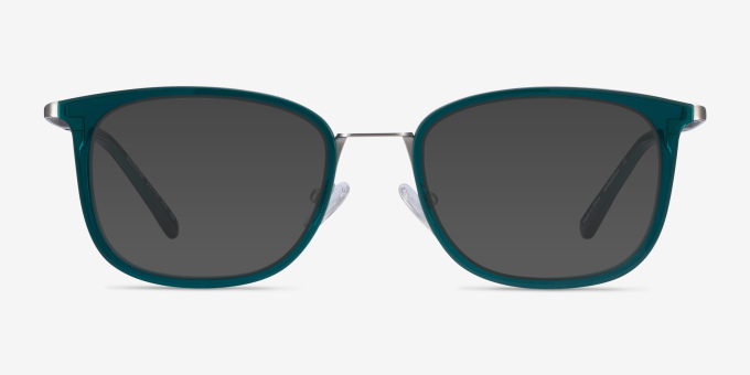 Barnaby Teal Acetate, MetalEyeglass Frames from EyeBuyDirect, with Tinted Lenses