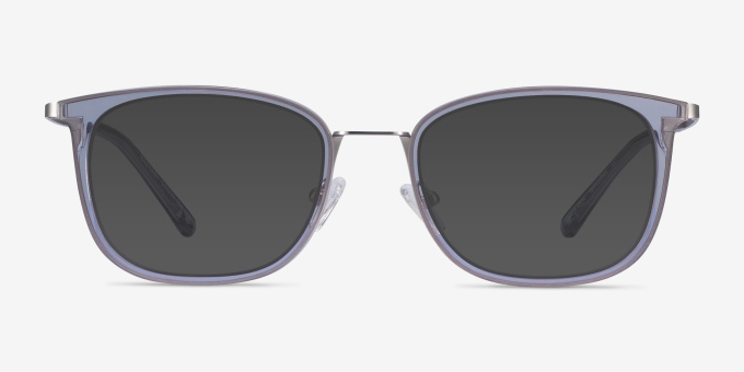 Barnaby Gray Acetate, MetalEyeglass Frames from EyeBuyDirect, with Tinted Lenses