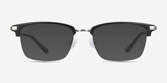 Maxwell Black Acetate, MetalEyeglass Frames from EyeBuyDirect, with Tinted Lenses