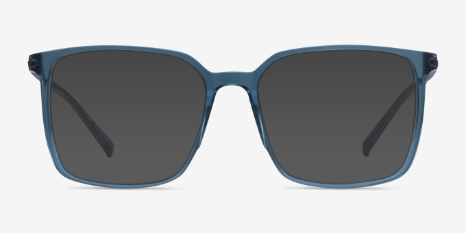 Easton Clear Blue Acetate, MetalEyeglass Frames from EyeBuyDirect, with Tinted Lenses