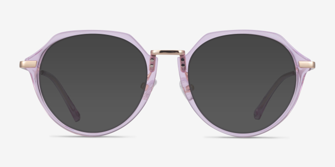 Tamara Clear Purple AcetateEyeglass Frames from EyeBuyDirect, with Tinted Lenses