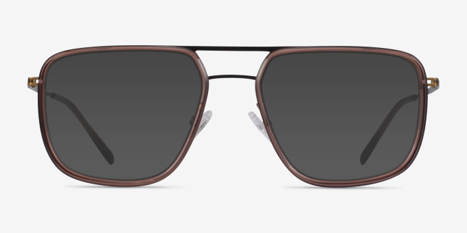 Cassian Brown Bronze AcetateEyeglass Frames from EyeBuyDirect, with Tinted Lenses