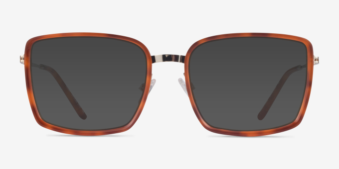 Remi Tortoise Gold AcetateEyeglass Frames from EyeBuyDirect, with Tinted Lenses