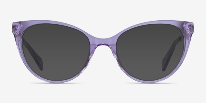 Beauty Clear Purple Acetate, MetalEyeglass Frames from EyeBuyDirect, with Tinted Lenses