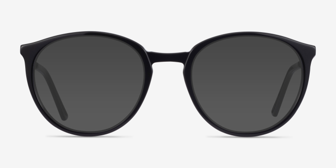 Mindful Black AcetateEyeglass Frames from EyeBuyDirect, with Tinted Lenses