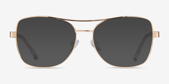 Romina Gold AcetateEyeglass Frames from EyeBuyDirect, with Tinted Lenses