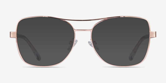 Romina Or rose AcétateMontures de lunettes de vue d'EyeBuyDirect, Avec des Verres Teintés