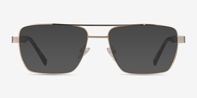 Colton Gold, Clear & Tortoise AcetateEyeglass Frames from EyeBuyDirect, with Tinted Lenses