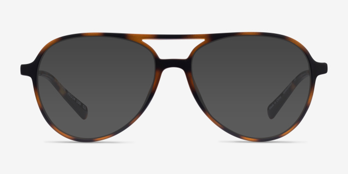 Picture Matte Tortoise Silver Plastic, MetalEyeglass Frames from EyeBuyDirect, with Tinted Lenses