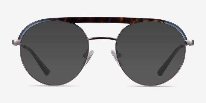 Volition Gunmetal & Tortoise Acetate, MetalEyeglass Frames from EyeBuyDirect, with Tinted Lenses