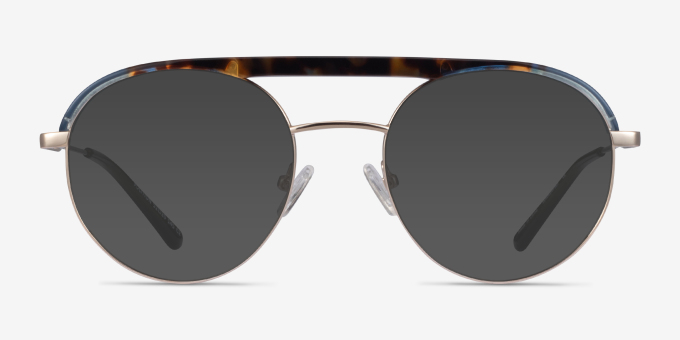 Volition Gold &Tortoise Acetate, MetalEyeglass Frames from EyeBuyDirect, with Tinted Lenses