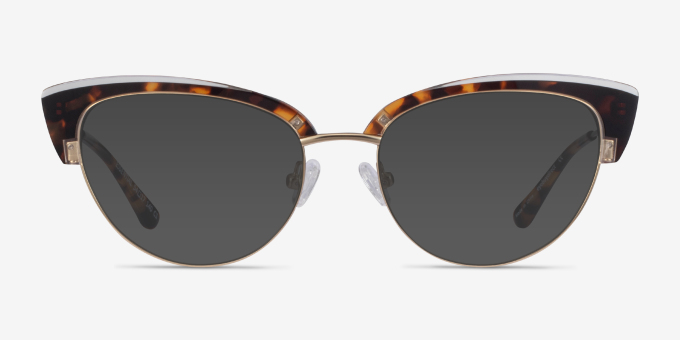 Essential Tortoise & Gold Acetate, MetalEyeglass Frames from EyeBuyDirect, with Tinted Lenses