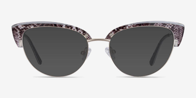 Essential Snake & Silver Acetate, MetalEyeglass Frames from EyeBuyDirect, with Tinted Lenses