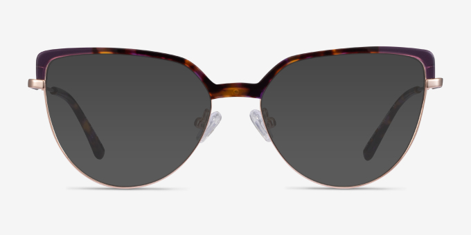 Dona Floral & Rose Gold Acetate, MetalEyeglass Frames from EyeBuyDirect, with Tinted Lenses