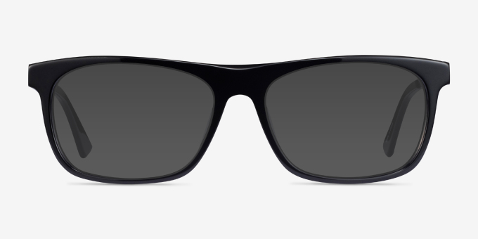 Drop Black AcetateEyeglass Frames from EyeBuyDirect, with Tinted Lenses