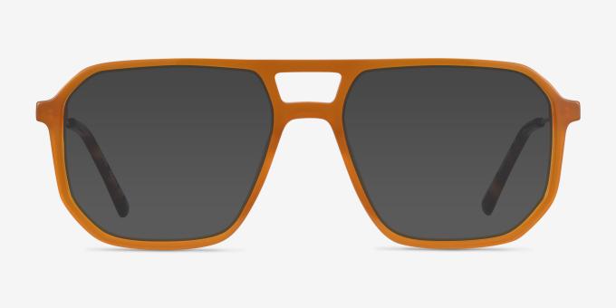 Iconic Mellow Yellow & Silver Acetate, MetalEyeglass Frames from EyeBuyDirect, with Tinted Lenses