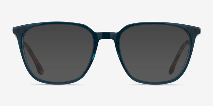 Souvenir Teal AcetateEyeglass Frames from EyeBuyDirect, with Tinted Lenses