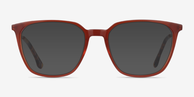 Souvenir Orange AcetateEyeglass Frames from EyeBuyDirect, with Tinted Lenses