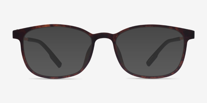 Idea Matte Tortoise Orange MetalEyeglass Frames from EyeBuyDirect, with Tinted Lenses