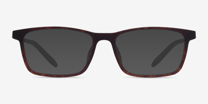 Rebus Matte Tortoise Black MetalEyeglass Frames from EyeBuyDirect, with Tinted Lenses