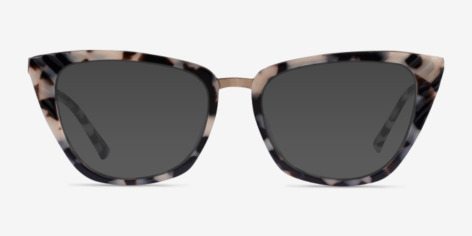 Trenta Ivory Tortoise Gold AcetateEyeglass Frames from EyeBuyDirect, with Tinted Lenses