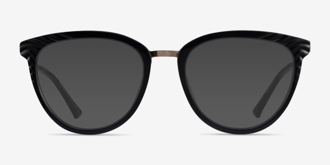 Momentous Black AcetateEyeglass Frames from EyeBuyDirect, with Tinted Lenses