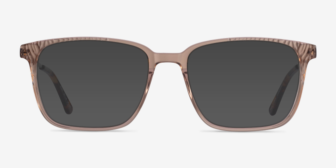 Venti Clear Brown AcetateEyeglass Frames from EyeBuyDirect, with Tinted Lenses