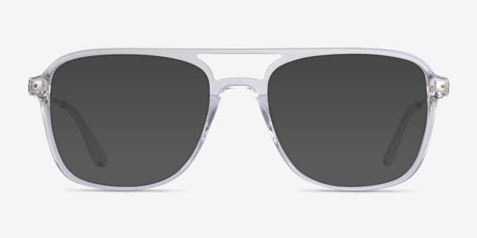 Eddie Clear AcetateEyeglass Frames from EyeBuyDirect, with Tinted Lenses