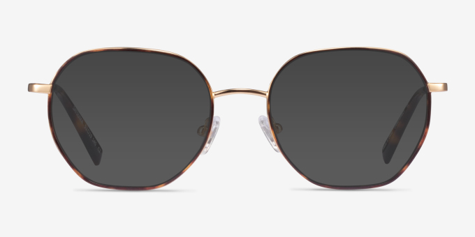 Satsuma Tortoise Gold AcétateMontures de lunettes de vue d'EyeBuyDirect, Avec des Verres Teintés