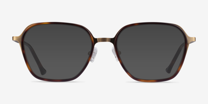 Atami Tortoise Matte Gold AcetateEyeglass Frames from EyeBuyDirect, with Tinted Lenses