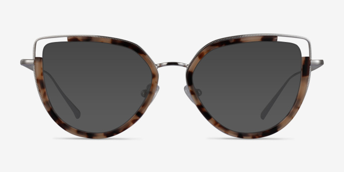 Koyo Ivory Tortoise Silver AcetateEyeglass Frames from EyeBuyDirect, with Tinted Lenses