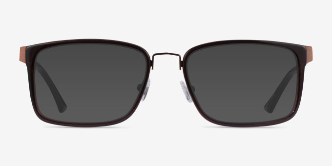 Shibui Coffee AcetateEyeglass Frames from EyeBuyDirect, with Tinted Lenses