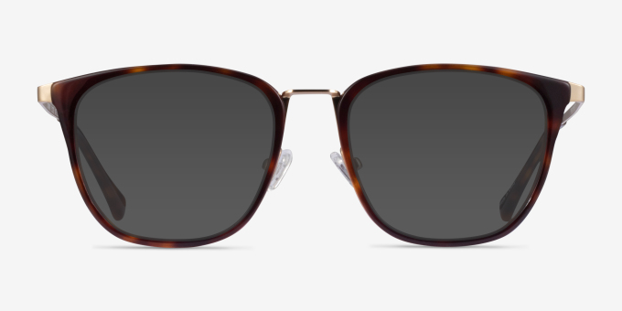 Utamaro Tortoise Gold AcetateEyeglass Frames from EyeBuyDirect, with Tinted Lenses