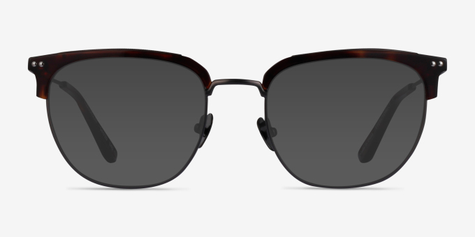 Cloudesley Tortoise Gunmetal AcetateEyeglass Frames from EyeBuyDirect, with Tinted Lenses